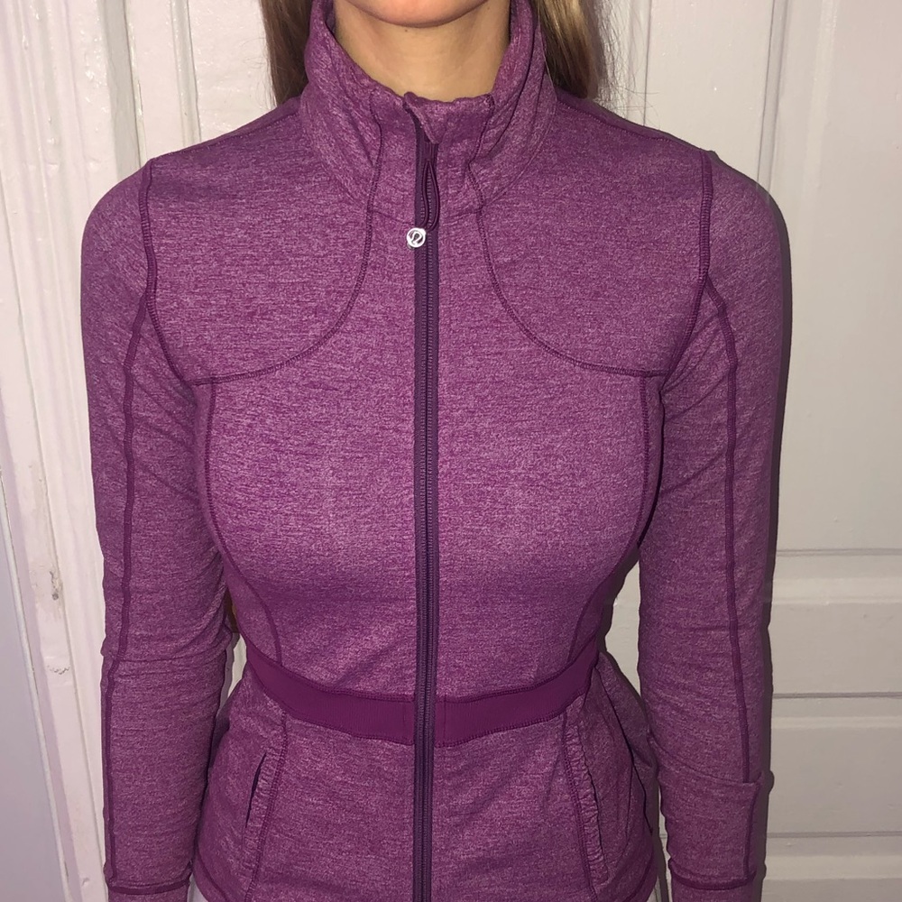 Lululemon Dewberry Plum Jacket with Peplum back